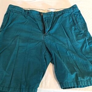 1901 flat front dark teal Men's Shorts